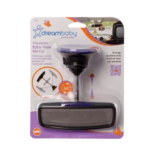 Dreambaby Deluxe Adjustable Baby View Mirror Baby Proof