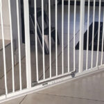 foam-sealant-tape-supporting-baby-gate-on-the-bottom