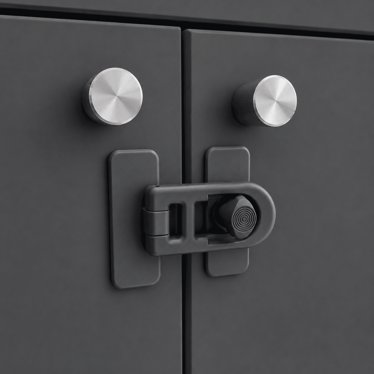 childproof-double-door-cabinet-latch-color-black childproof-double-door-cabinet-latch-color-black