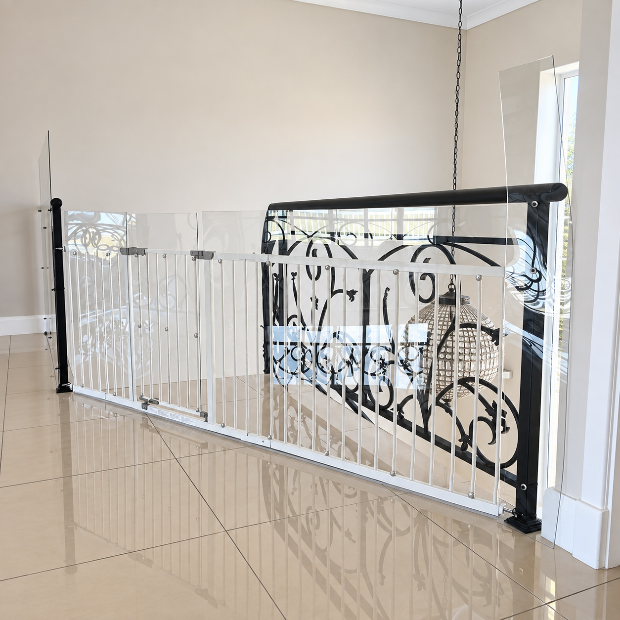 diagonal-baby-gate-installation-between-banister-poles