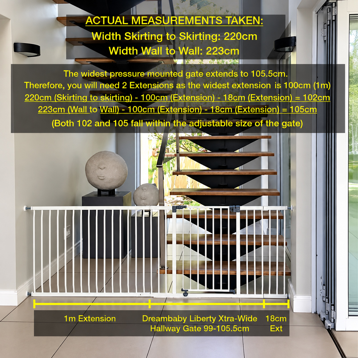 dreambaby-extra-wide-baby-gate-measurement-taken-220cm-223cm-mounted-to-skirting-and-wall