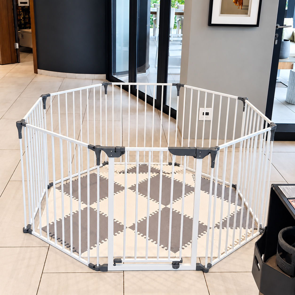 sturdy-8-panel-playpen-with-gate